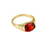 Fashion Simple All Match Light Luxury Women's Ring In Copper With Geometric Design And Electroplating Treatment