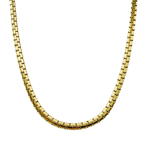 Fashion Simple Allmatch Stainless Steel Chain Necklace With Electroplating For Women