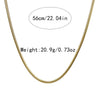 Fashion Simple Allmatch Stainless Steel Chain Necklace With Electroplating For Women