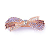 Fashion Simple Alloy Crystal Rhinestone Spring Clip Hairpin For Women