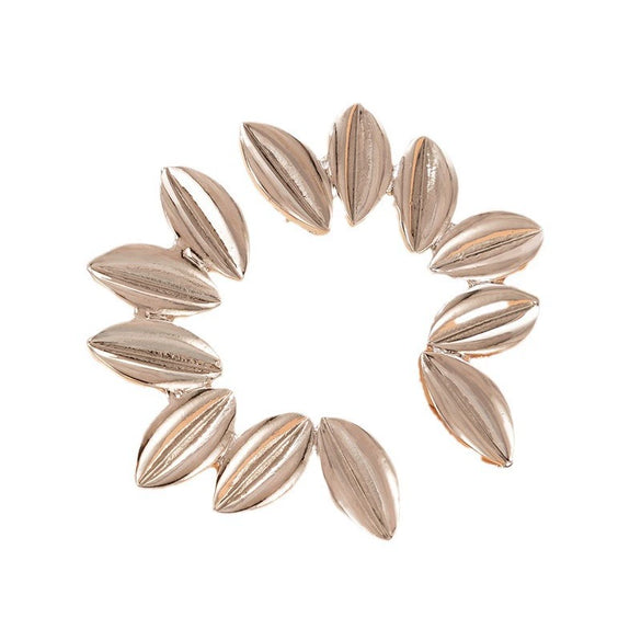Fashion Simple Alloy Petal Earrings Geometric Irregular Flower Shape Electroplated Personality Earrings For Women