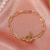 Fashion Simple Chain Bracelet Unisex Geometric Copper Alloy Electroplated