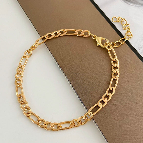 Fashion Simple Chain Bracelet Unisex Geometric Copper Alloy Electroplated