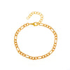 Fashion Simple Chain Bracelet Unisex Geometric Copper Alloy Electroplated