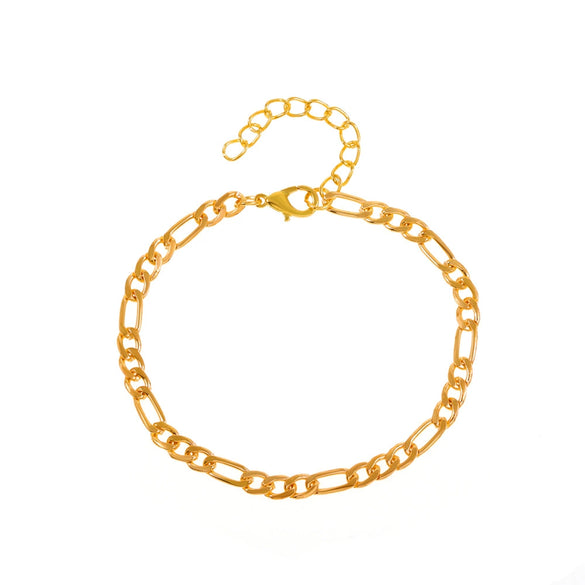 Fashion Simple Chain Bracelet Unisex Geometric Copper Alloy Electroplated