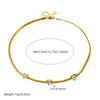 Fashion Simple Color Geometric Cut Square Love Stainless Steel Twist Chain Necklace And Bracelet For Women With Electroplating Treatment