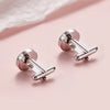 1 Pair Simple Style Round Customization Laser Engraving 304 Stainless Steel Unisex Cufflinks