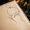 Fashion Simple Design Goldplated Stainless Steel Bow Snake Bone Chain Bracelet For Women