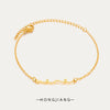 Fashion Simple Elegant Stacking Style Stainless Steel Bracelet With Letters Numbers Text Pendant And Electroplating Treatment