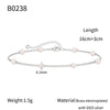 Fashion Simple Exquisite Golden O Shaped Chain Pearl Women's Bracelet Copper Electroplating Geometric