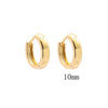 Fashion Simple Geometric Golden Stainless Steel Electroplated Women's Earrings