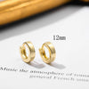 Fashion Simple Geometric Golden Stainless Steel Electroplated Women's Earrings