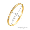 Fashion Simple Gold Plated Stainless Steel Geometric Round Bracelet