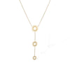 Fashion Simple Goldplated Stainless Steel Geometric Pendant Necklace For Women