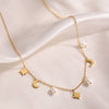 Fashion Simple Goldplated Stainless Steel Geometric Pendant Necklace For Women