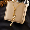 Fashion Simple Goldplated Stainless Steel Round Feather Pendant Necklace For Women