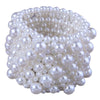 Fashion Simple Handmade Imitation Pearl Ultra Wide Elastic Women's Bracelet