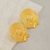 Fashion Simple Hat Earrings Stainless Steel Electroplating Women's