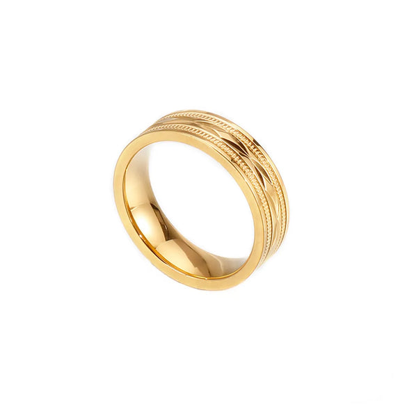 Wholesale Jewelry Geometric Titanium Steel 18K Gold Plated Plating