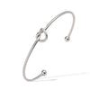 Fashion Simple Love Knot Opening Stainless Steel Women's Bracelet With 18K Gold Plating