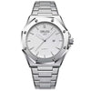 Fashion Simple Men's Stainless Steel Alloy Quartz Wristwatch Round Dial Luminous Waterproof