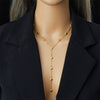 Fashion Simple Minimalist Stainless Steel Flower Heart Shape Electroplated Chain Bracelet Necklace
