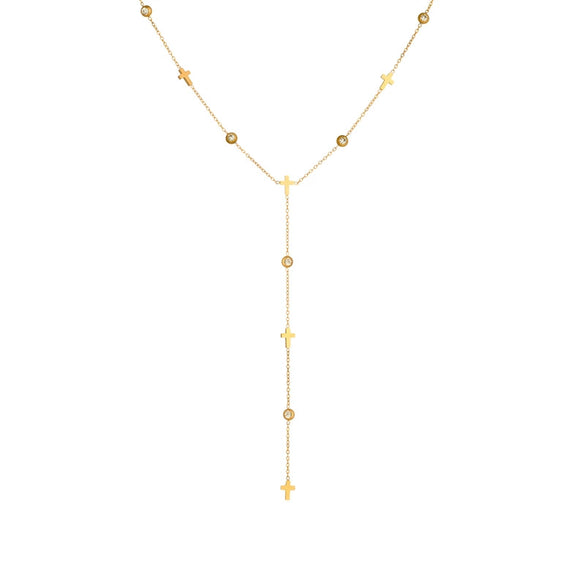 Fashion Simple Minimalist Stainless Steel Flower Heart Shape Electroplated Chain Bracelet Necklace
