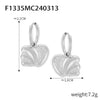 Fashion Simple Niche Design 316L Stainless Steel Gold Plated Irregular Geometric Earrings Jewelry For Women