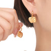 Fashion Simple Niche Design 316L Stainless Steel Gold Plated Irregular Geometric Earrings Jewelry For Women