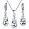 Fashion Jewelry Set For Women And Unisex Made Of Copper With Electroplating Treatment Featuring Ball Chain Hollow Water Drop And Love Bell Shape Mixed Gem Inlay