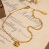 Fashion Simple Overlapping Clavicle Necklace 316L Stainless Steel Electroplating For Women