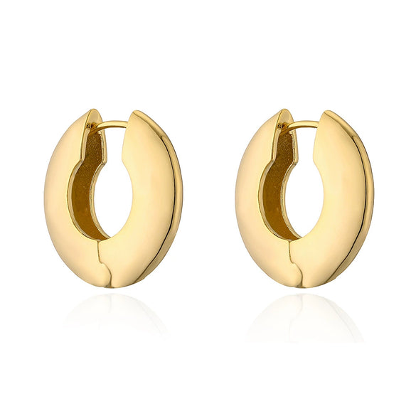 Fashion Simple Retro Women's Earrings Copper Electroplated Geometric