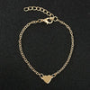 Fashion Customization Laser Engraving Heart No Inlaid Alloy Chain & Link Bracelets Wholesale