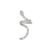 Fashion Simple Snake Leaf Alloy Fivepiece Set Ear Clip No Ear Holes Earrings Electroplated For Women With Animal Zodiac Geometry Style