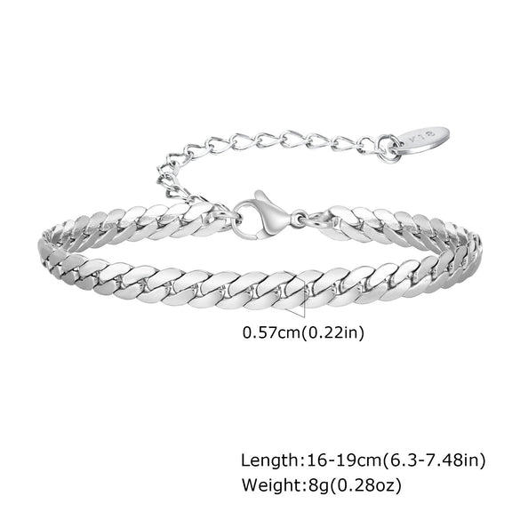 Fashion Simple Stainless Steel Women's Golden Electroplated Bracelet