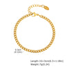 Fashion Simple Stainless Steel Women's Golden Electroplated Bracelet