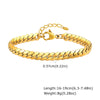 Fashion Simple Stainless Steel Women's Golden Electroplated Bracelet