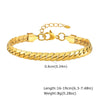 Fashion Simple Stainless Steel Women's Golden Electroplated Bracelet