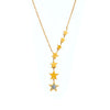 Fashion Simple Titanium Steel Necklace Five-pointed Star Tassel Necklace