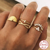 Fashion Simple Unisex S925 Sterling Silver Geometric Cross Open Ring With Electroplating