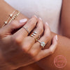 Fashion Simple Unisex S925 Sterling Silver Geometric Cross Open Ring With Electroplating
