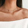 Fashion Simple Versatile Alloy Fivepointed Star Pendant Necklace With Ball Chain Electroplated Accessories