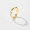 Fashion Simple Versatile Ring Copper Geometric Design Electroplated Jewelry