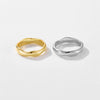 Fashion Simple Versatile Ring Copper Geometric Design Electroplated Jewelry