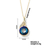 Fashion Simple Women's Stainless Steel And Zircon Necklace With Geometric Style And Electroplating Treatment