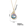 Fashion Simple Women's Stainless Steel And Zircon Necklace With Geometric Style And Electroplating Treatment