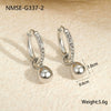 Fashion Small Geometric Stainless Steel 18K Gold Plated Women's Ear Jewelry