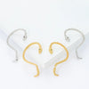 Fashion Snake Alloy Plating Artificial Gemstones Ear Hook