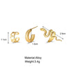 Wholesale Jewelry Fashion Snake Alloy Plating Earrings