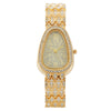 Fashion Snakeshaped Alloy Bracelet Women's Quartz Watch With Mineral Strengthened Glass Mirror And Printed Logo